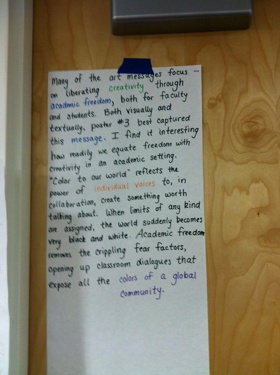 Response to Chalking Message